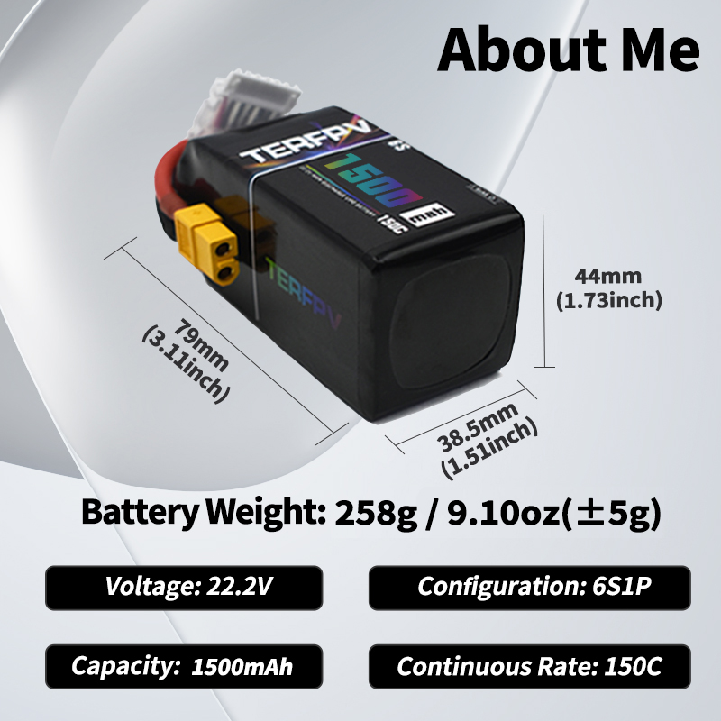 TERFPV Lipo Battery 6S 22.2V 1 – Drone Battery 6S recenzja i cena
