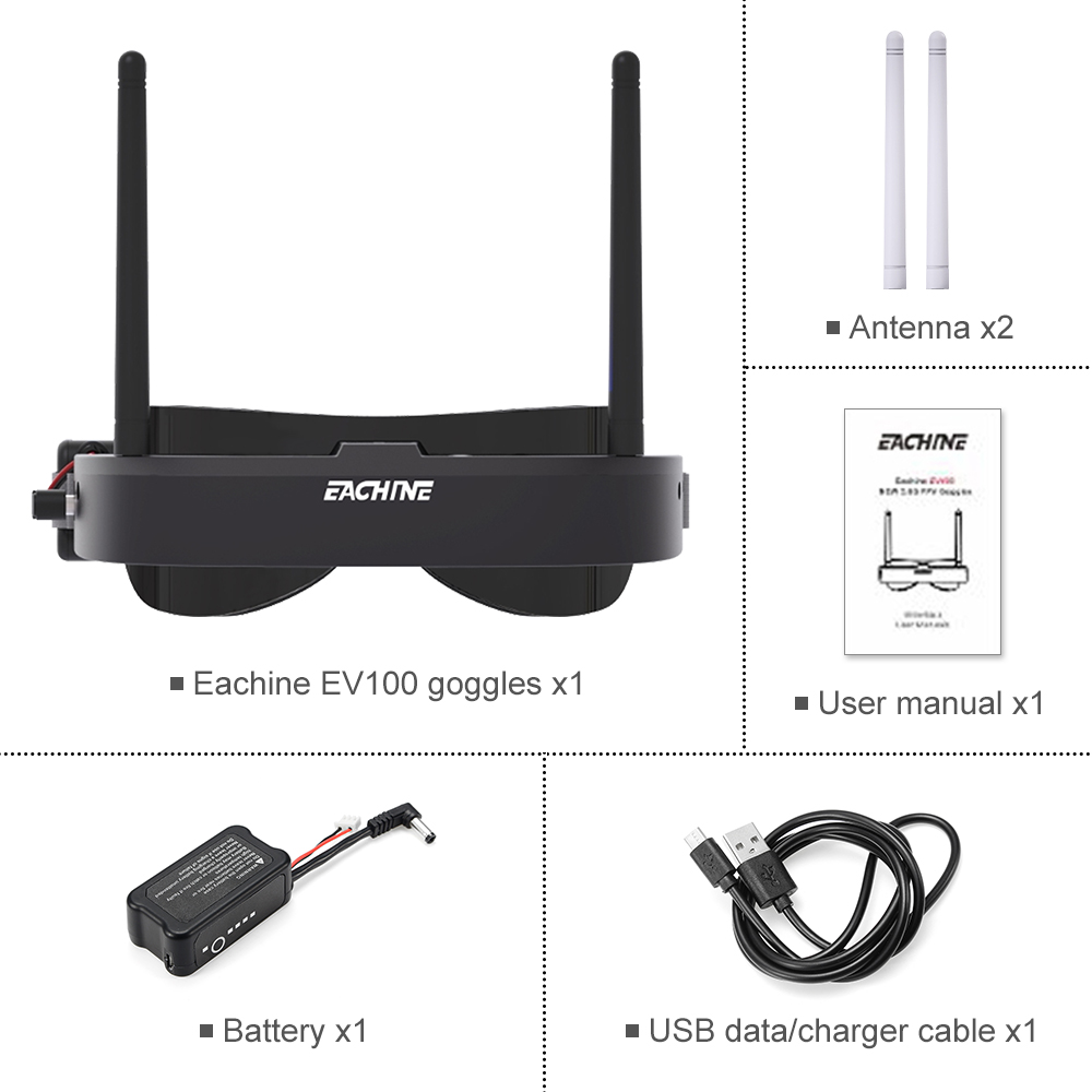 Eachine EV100 720*540 5.8G 72C – Drone Battery Box recenzja i cena