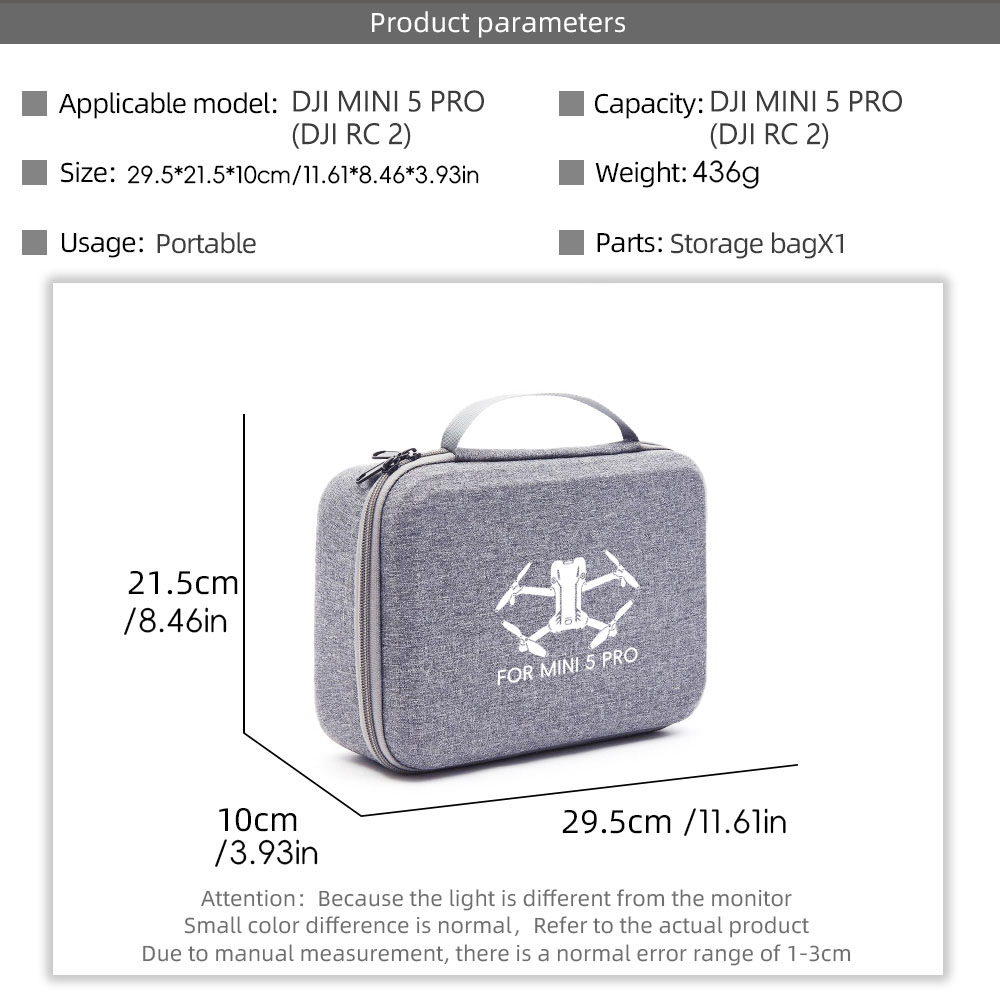 Storage Carry Case for DJI Min – Drone Battery Bag recenzja i cena