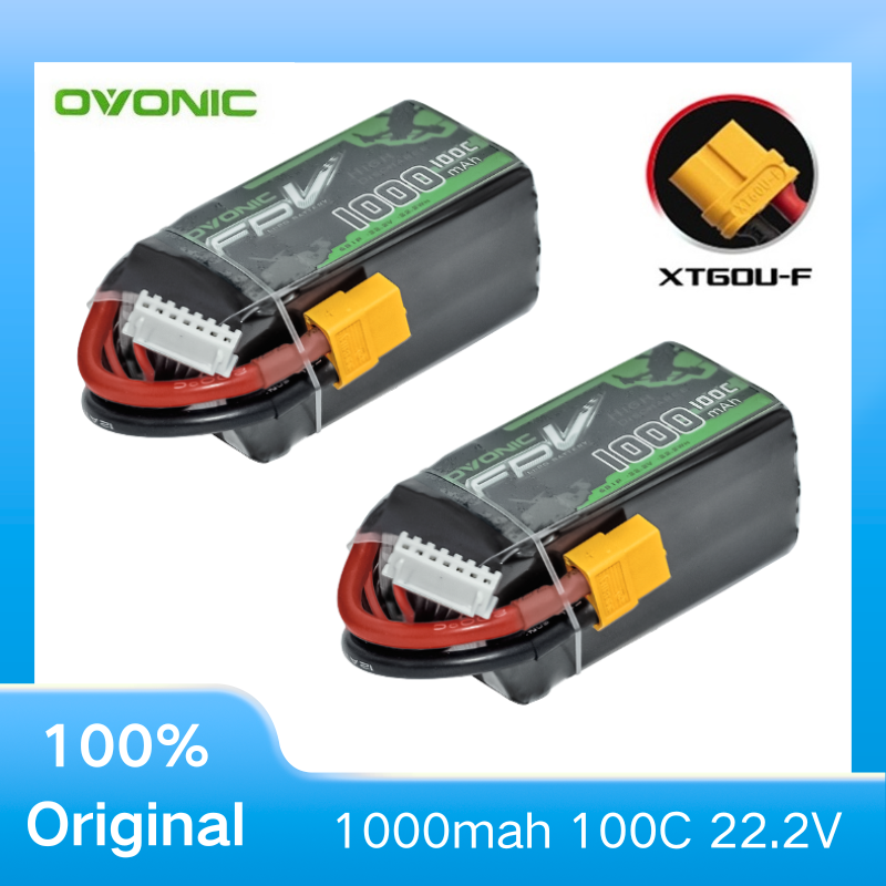 2Pcs OVONIC 1000mAh 100C 22.2V – Drone Battery Li-Ion recenzja i cena