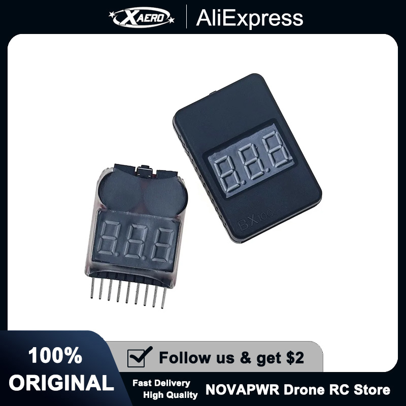 1-8S Battery Voltage Tester Al – Drone Battery Alarm recenzja i cena