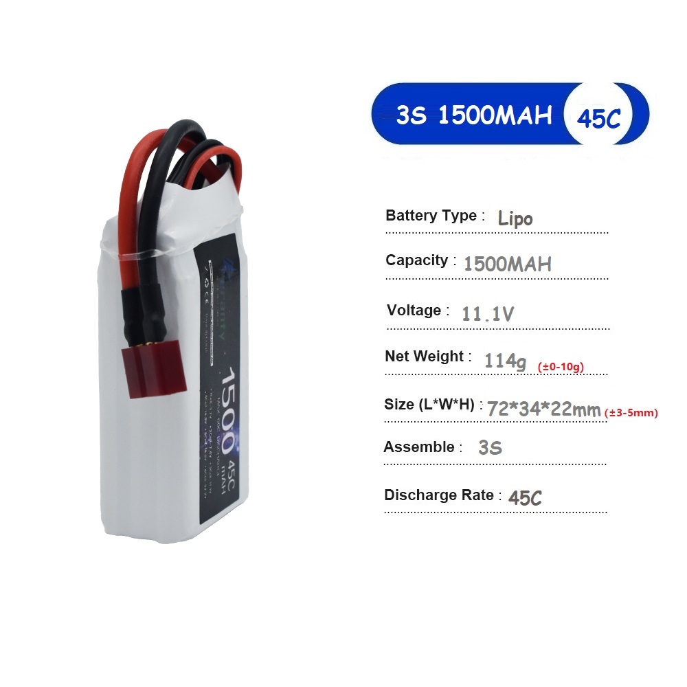 11.1V LiPo Battery 3S 1500mah  – Drone Battery Li-Ion recenzja i cena