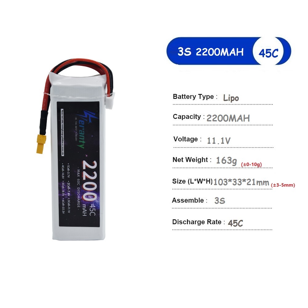 11.1V LiPo Battery 3S 1500mah  – Drone Battery Li-Ion recenzja i cena