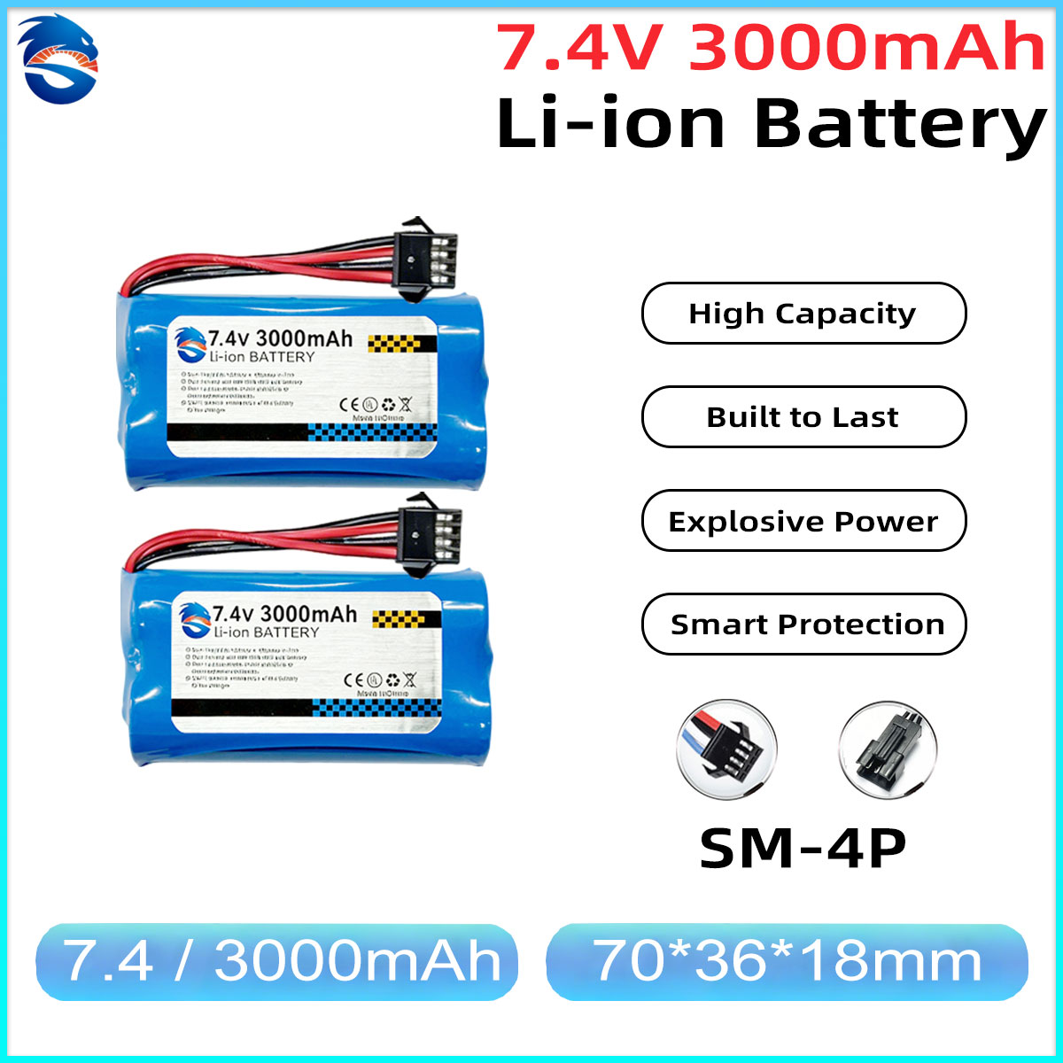 Skymaker 7.4V 3000mAh 2S Li-Io – Drone Battery Li-Ion recenzja i cena